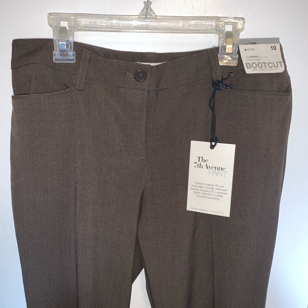 Brown NY&C bootcut pants petite size 10